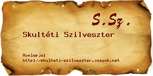 Skultéti Szilveszter névjegykártya